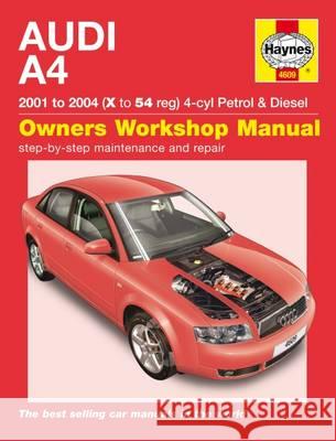 Audi A4 Service and Repair Manual   9781785212901 HAYNES MANUALS - książka