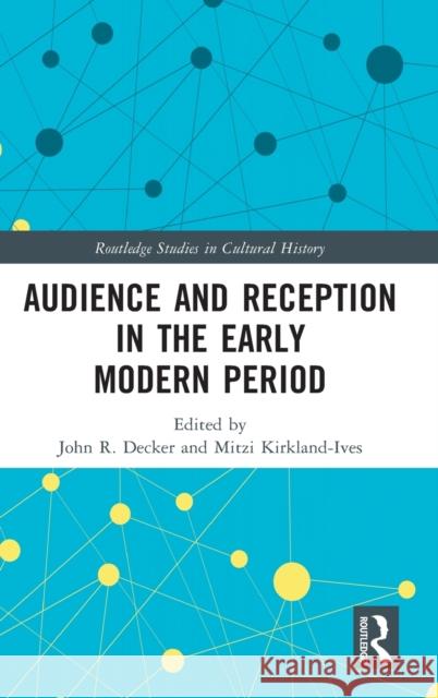 Audience and Reception in the Early Modern Period John R. Decker Mitzi Kirkland-Ives 9780367676261 Routledge - książka