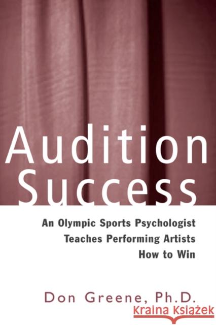 Audition Success Don Greene 9780878301218 Routledge - książka