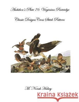 Audubon's Plate 76 Virginian Partridge: Class Designs Cross Stitch Pattern M. Norah Halsey 9781640041691 Silver City Publications & Training, L.L.C. - książka