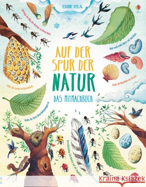 Auf der Spur der Natur : Das Mitmachbuch Bone, Emily 9781789411423 Usborne Verlag - książka