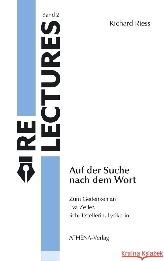 Auf der Suche nach dem Wort Riess, Richard 9783745512212 Athena Verlag - książka