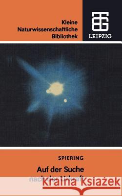 Auf Der Suche Nach Der Urkraft Spiering, Christian 9783322003157 Vieweg+teubner Verlag - książka