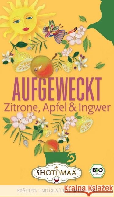 Aufgeweckt - Zitrone, Apfel, Ingwer, Tee-Aufgussbeutel  8717853494413 Hari Tea - książka