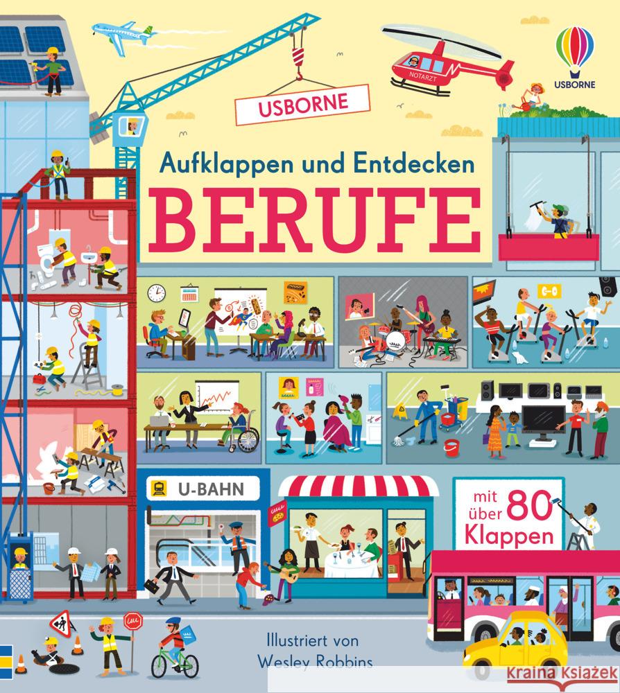 Aufklappen und Entdecken: Berufe Bryan, Lara 9781789416497 Usborne Verlag - książka