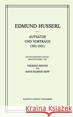 Aufsätze Und Vorträge (1911-1921) Husserl, Edmund 9789024732166 Springer - książka