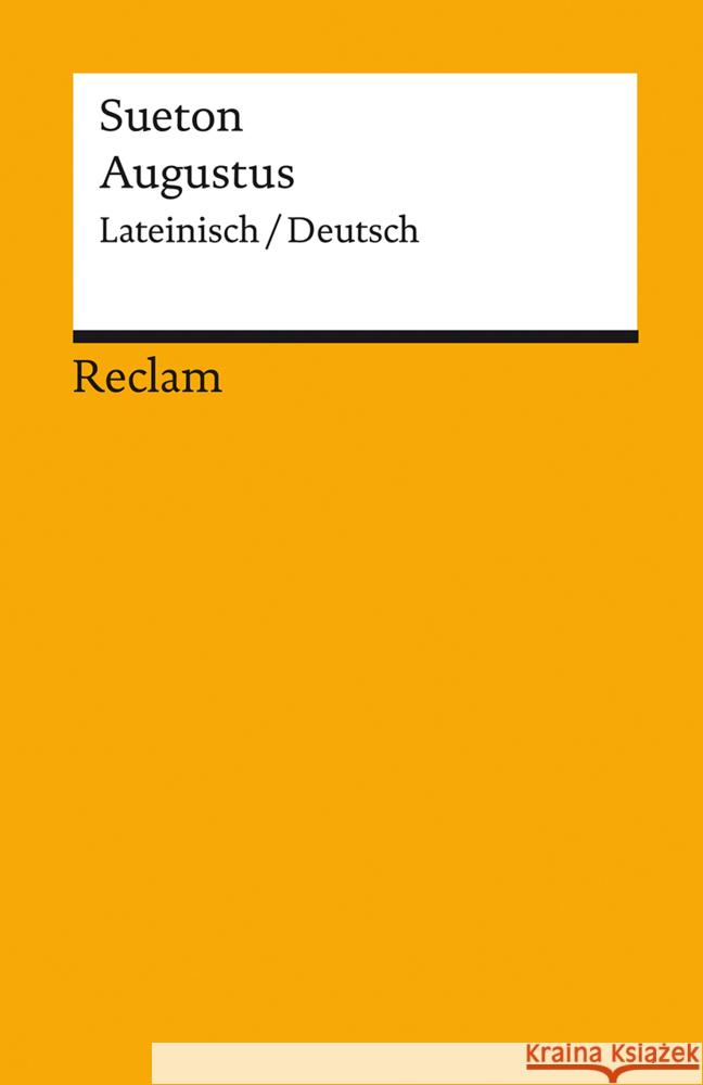 Augustus Sueton 9783150140772 Reclam, Ditzingen - książka