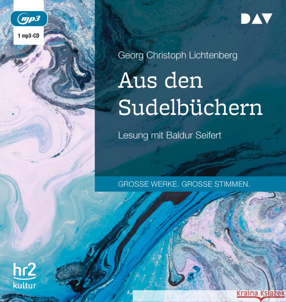 Aus den Sudelbüchern, 1 Audio-CD, 1 MP3 Lichtenberg, Georg Christoph 9783742421425 Der Audio Verlag, DAV - książka