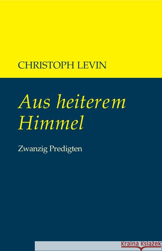 Aus heiterem Himmel Levin, Christoph 9783871735899 Radius-Verlag - książka