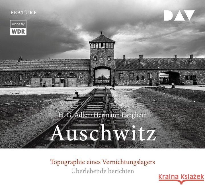 Auschwitz. Topographie eines Vernichtungslagers, 3 Audio-CDs : Feature. Made by WDR Adler, Hans G.; Langbein, Hermann 9783862315079 Der Audio Verlag, DAV - książka