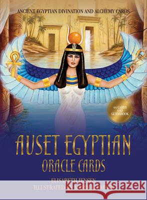 Auset Egyptian Oracle Cards: Ancient Egyptian Divination and Alchemy Cards (44 Full-Color Cards and 112-Page Guidebook) Jensen, Elisabeth 9781925682625 Rockpool Publishing - książka