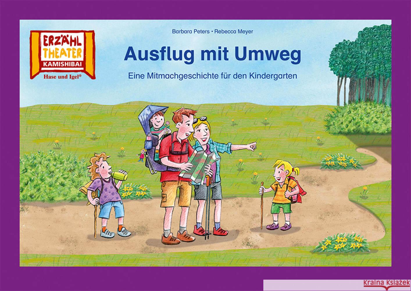 Ausflug mit Umweg / Kamishibai Bildkarten Peters, Barbara 4260505832612 Hase und Igel - książka