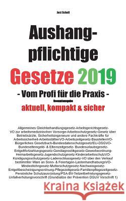 Aushangpflichtige Gesetze 2019 Gesamtausgabe: Vom Profi für die Praxis Jost Scholl 9783748173298 Books on Demand - książka