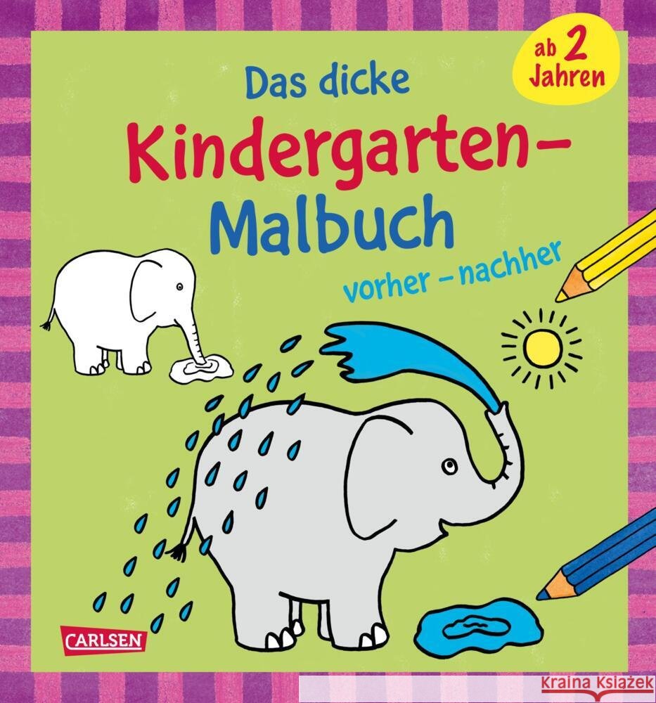 Ausmalbilder für Kita-Kinder Mensing, Katja, Sörensen, Imke 9783551192417 Carlsen - książka