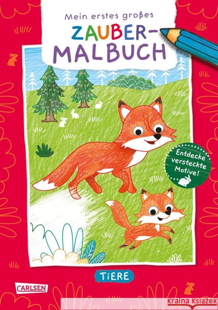 Ausmalbilder für Kita-Kinder: Mein erstes großes Zauber-Malbuch: Tiere  9783551192011 Carlsen - książka