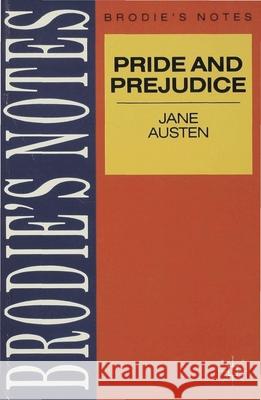 Austen: Pride and Prejudice J M Evans 9780333580424  - książka