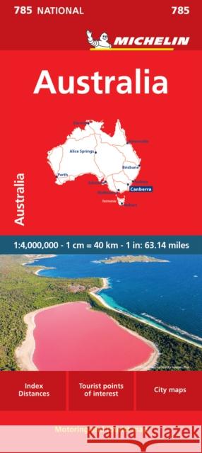 Australia - Michelin National Map 785: Map Michelin 9782067262690 Michelin Editions des Voyages - książka