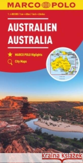 Australia Marco Polo Map Marco Polo 9783575017819 MAIRDUMONT GmbH & Co. KG - książka