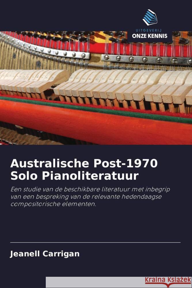 Australische Post-1970 Solo Pianoliteratuur Carrigan, Jeanell 9786203145304 Uitgeverij Onze Kennis - książka