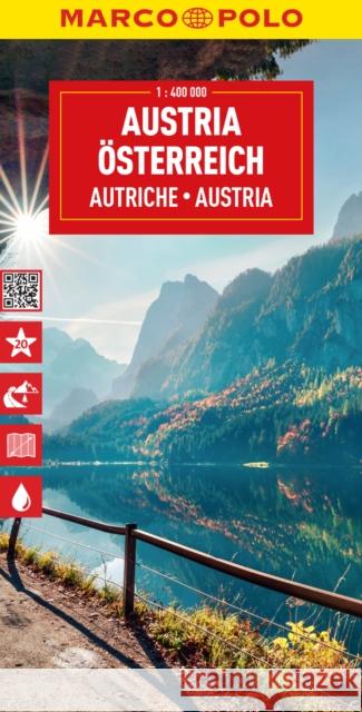 Austria Marco Polo Map  9783575017659 Mairdumont - książka