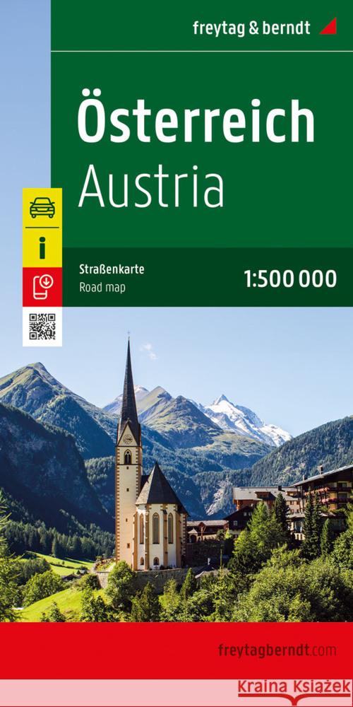 Austria Road and Leisure Map Freytag-Berndt 9783707922660 Freytag-Berndt u. Artaria - książka