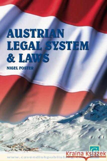 Austrian Legal System and Laws Nigel Foster Nigel Foster  9781859417577 Taylor & Francis - książka