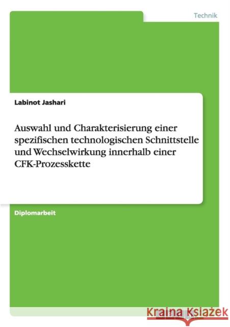 Auswahl und Charakterisierung einer spezifischen technologischen Schnittstelle und Wechselwirkung innerhalb einer CFK-Prozesskette Jashari, Labinot 9783656732297 Grin Verlag Gmbh - książka