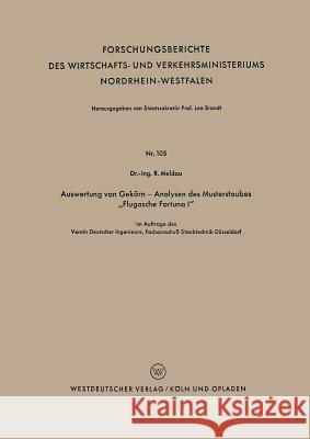 Auswertung Von Gekörn -- Analysen Des Musterstaubes 