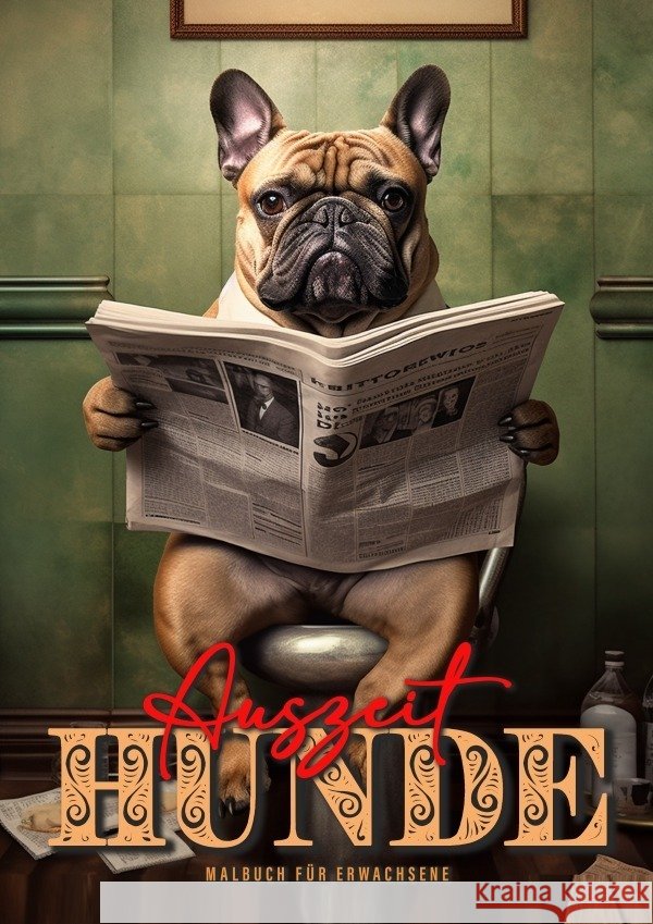 Auszeit Hunde Malbuch für Erwachsene Publishing, Monsoon, Grafik, Musterstück 9783758425875 epubli - książka