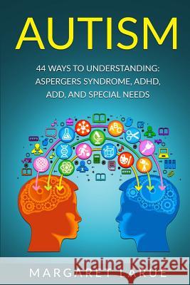 Autism: 44 Ways to Understanding- Aspergers Syndrome, ADHD, ADD, and Special Needs Larue, Margaret 9781515030508 Createspace - książka