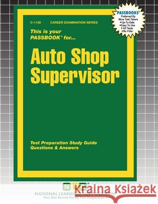 Auto Shop Supervisor Passbooks 9781799311300 National Learning Corp - książka