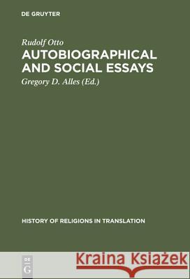 Autobiographical and Social Essays  9783110145199 Mouton de Gruyter - książka
