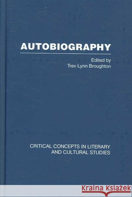 Autobiography Trev Lynn Broughton 9780415348713 Routledge - książka
