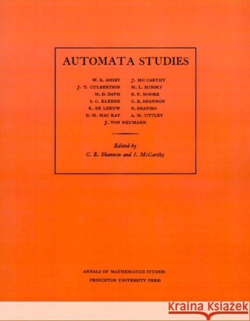 Automata Studies Shannon, C. E. 9780691079165 Princeton University Press - książka