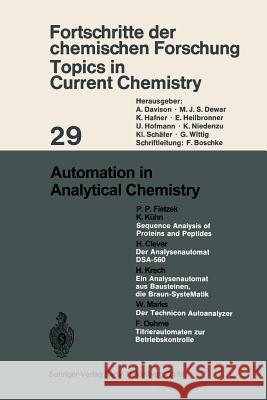 Automation in Analytical Chemistry  9783540057581 Not Avail - książka