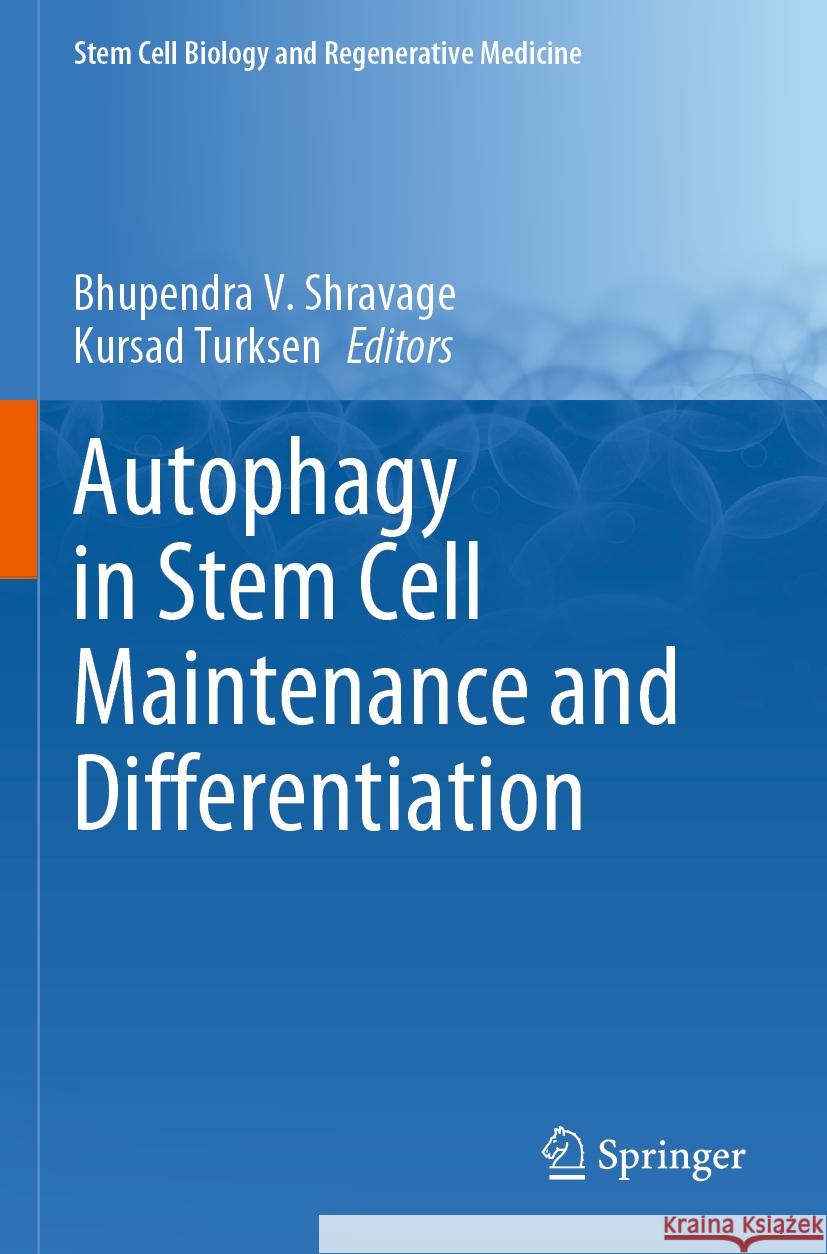 Autophagy in Stem Cell Maintenance and Differentiation  9783031173646 Springer International Publishing - książka