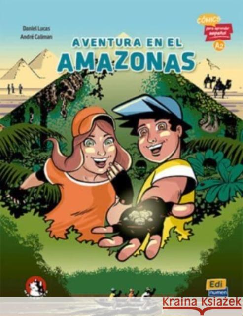 Aventura en el Amazonas (A2): Comics para aprender espanol Andre Caliman 9788494947513 Editorial Edinumen - książka