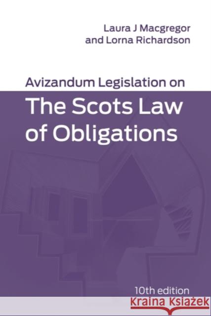 Avizandum Legislation on the Scots Law of Obligations  9781399557436 Edinburgh University Press - książka