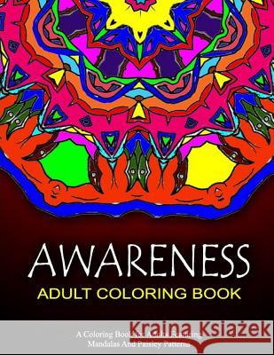 AWARENESS ADULT COLORING BOOK - Vol.4: relaxation coloring books for adults Charm, Jangle 9781518848810 Createspace - książka