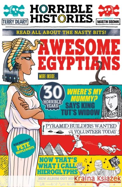 Awesome Egyptians (newspaper edition) Terry Deary 9780702322914 Scholastic - książka