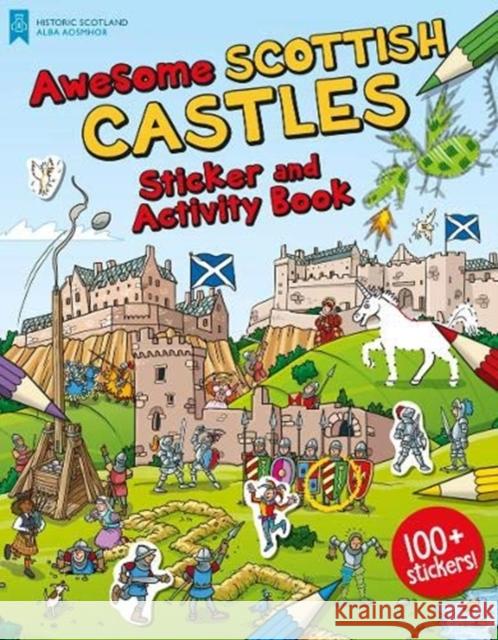 Awesome Scottish Castles: Sticker and Activity Book Moreno Chiacchiera 9781782506317 Floris Books - książka