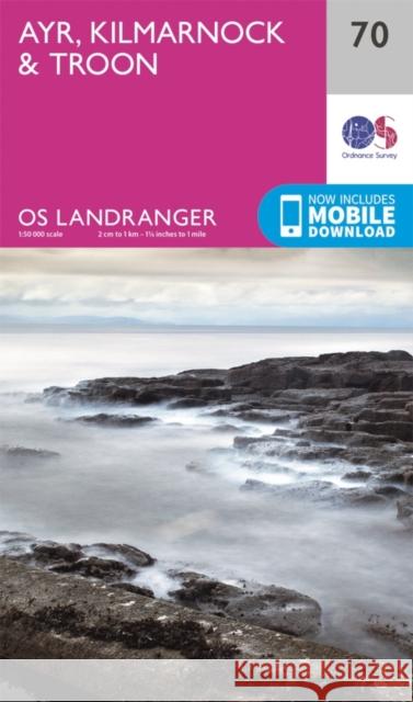 Ayr, Kilmarnock & Troon Ordnance Survey 9780319261682 Ordnance Survey - książka