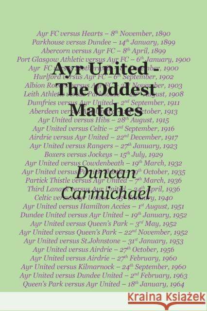 Ayr United - The Oddest Matches Duncan Carmichael 9781849212137 Kennedy & Boyd - książka