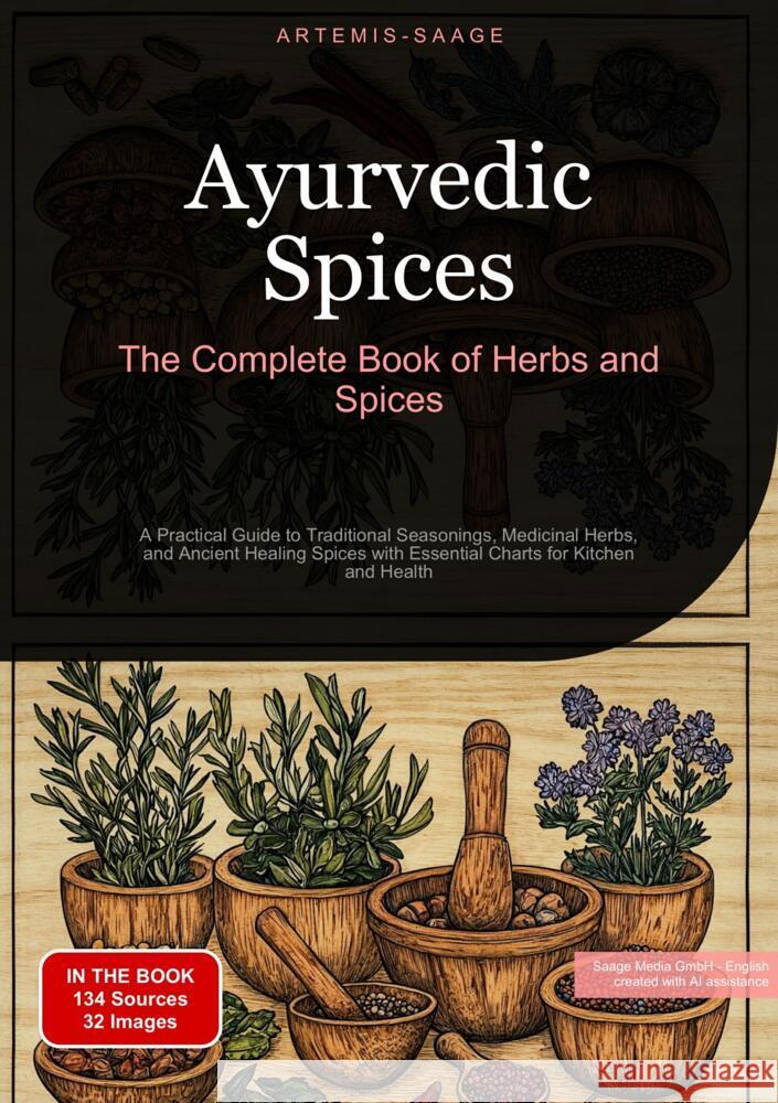 Ayurvedic Spices: The Complete Book of Herbs and Spices Saage - English, Artemis 9783384485403 Saage Books - książka