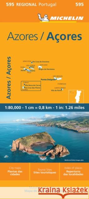 Azores - Michelin Regional Map 595 Michelin 9782067264298 Michelin Editions des Voyages - książka