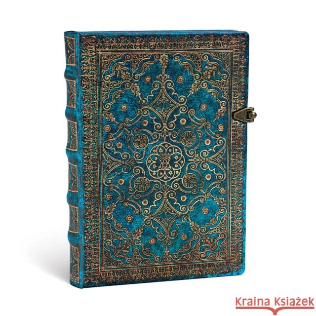Azure (Equinoxe) Midi Lined Hardcover Journal (Clasp Closure) Paperblanks 9781439726808 PAPERBLANKS STATIONERY - książka