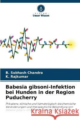Babesia gibsoni-Infektion bei Hunden in der Region Puducherry B Subhash Chandra K Rajkumar  9786205334560 Verlag Unser Wissen - książka