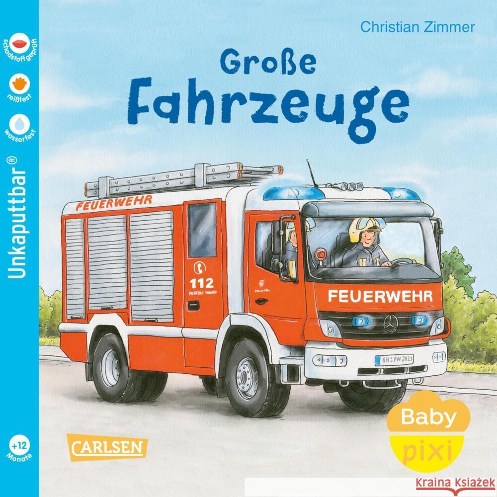 Baby Pixi (unkaputtbar) 153: Große Fahrzeuge  9783551062741 Carlsen - książka