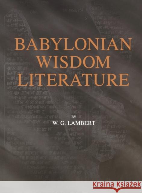 Babylonian Wisdom Literature  9780931464942 Eisenbrauns - książka