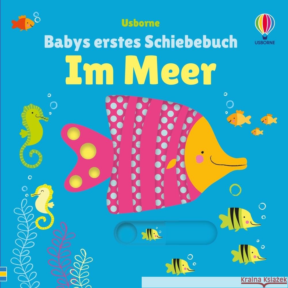 Babys erstes Schiebebuch: Im Meer  9781035703654 Usborne Verlag - książka